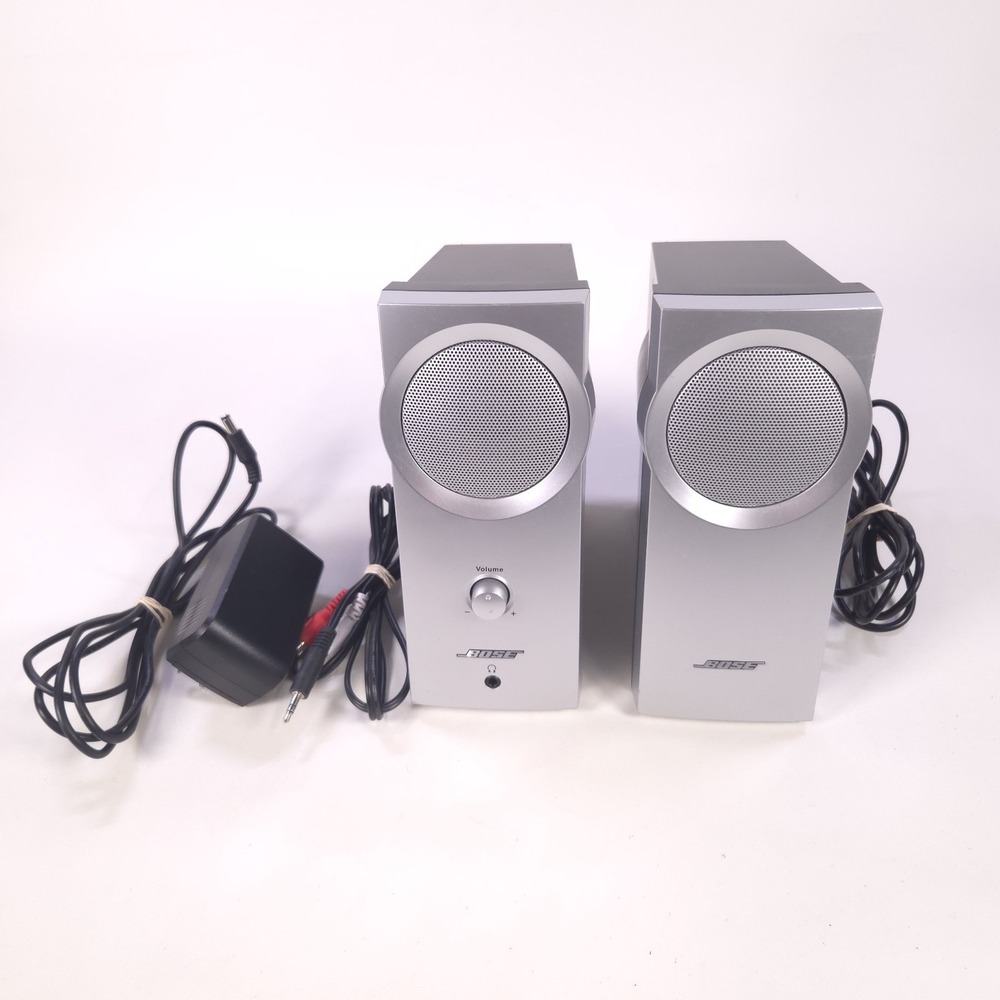 Bose Companion 2‎ Powered Multimedia Computer PC Speakers w/ Cables Tested